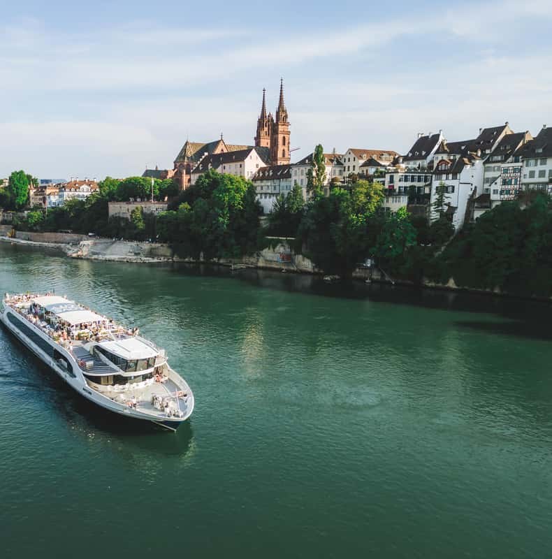 Basel: Panorama Sightseeing Cruise on the Rhine (75 min.)